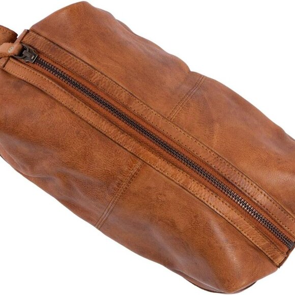 Premium Unisex Vintage Vanity Dopp Kit - Travel Toiletry Bag Shaving for Men and - Picture 2 of 3